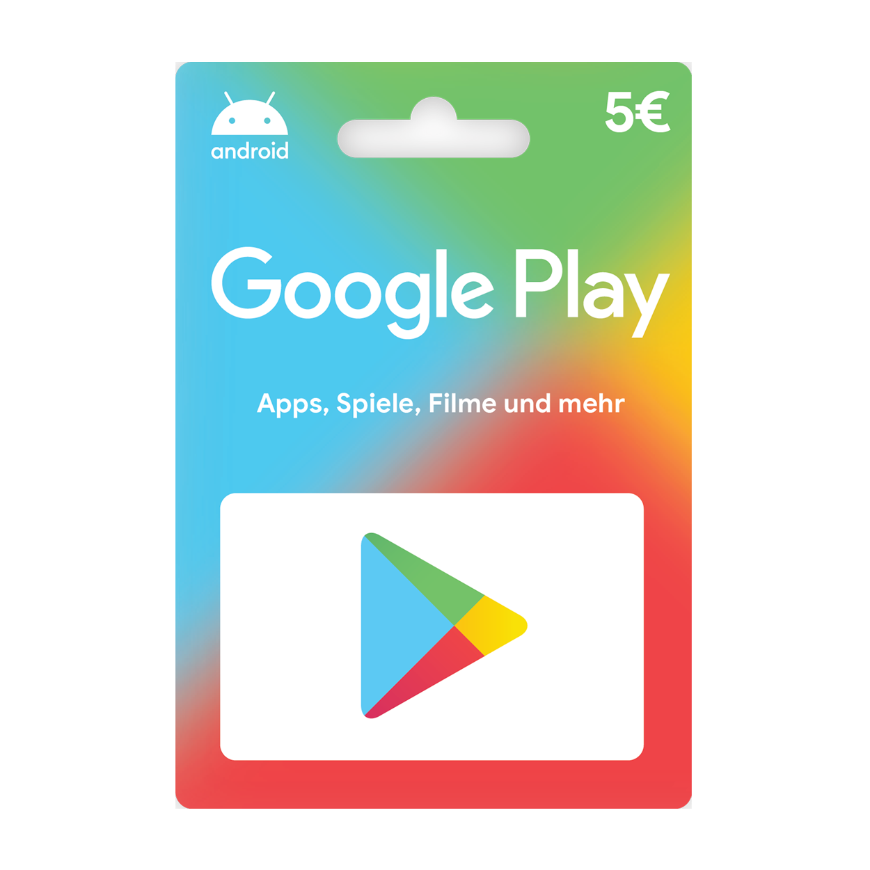Google Play Guthabenkarte ALDI günstig bei 5 € Nord