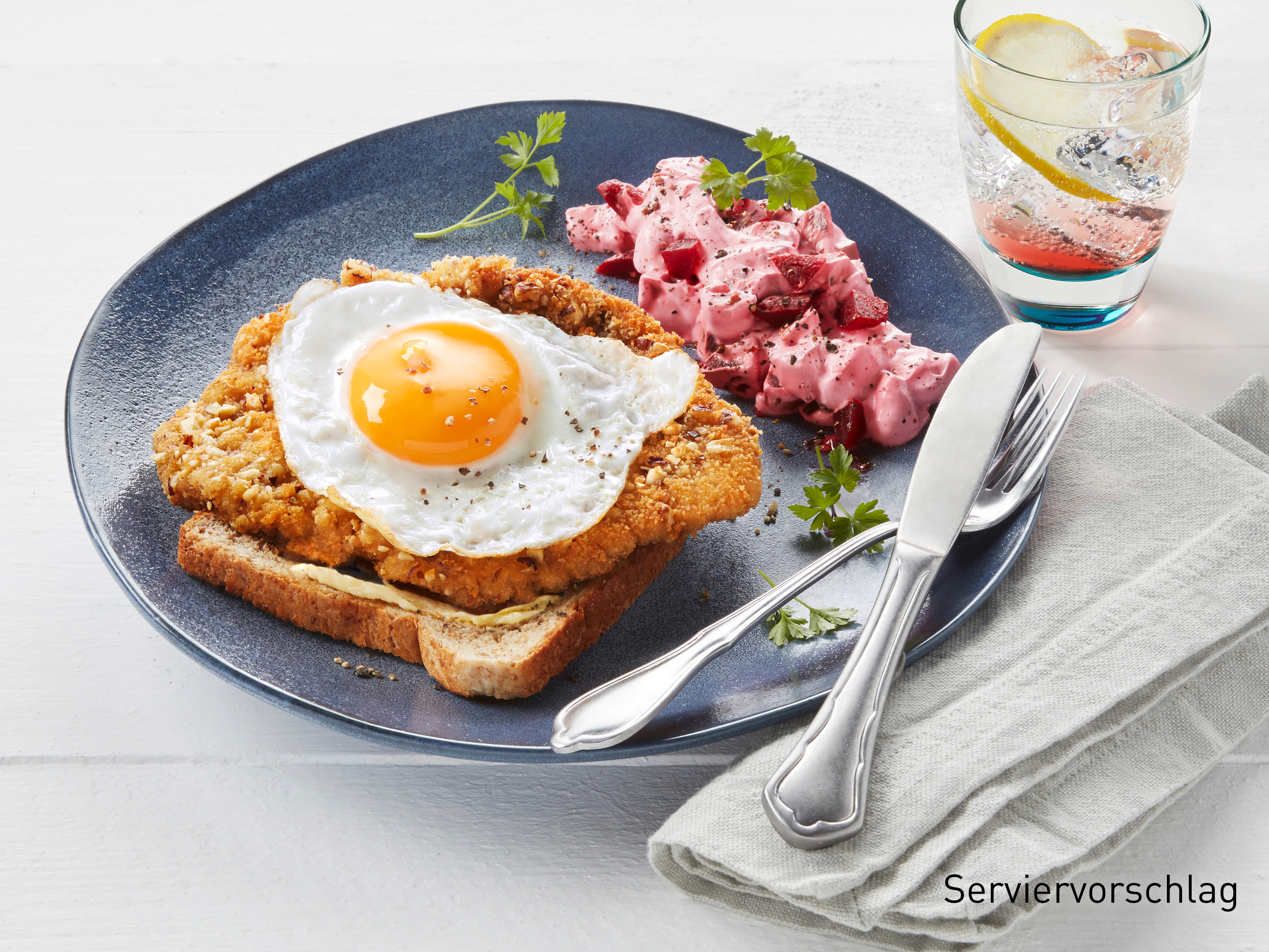 Schnitzel Nach Holsteiner Art Auf Butter Toast Rezepte Von Aldi Nord